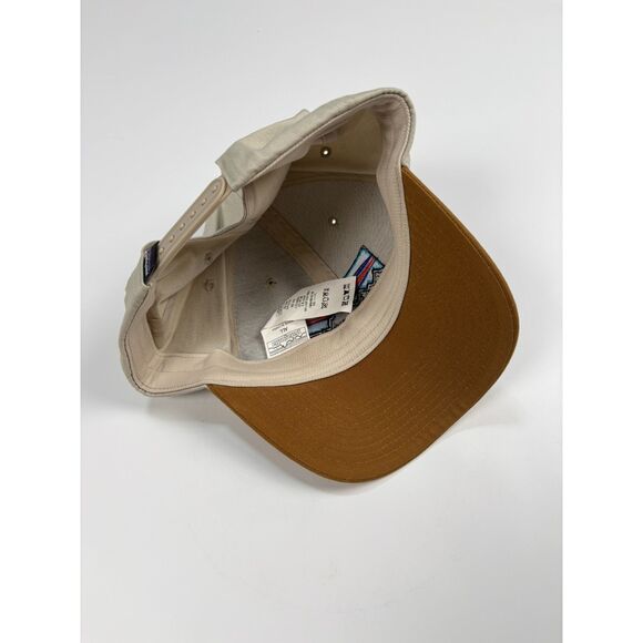 Patagonia Hat '73 Logo Roger That | Tan & Brown Cap Adjustable - Picture 3 of 4